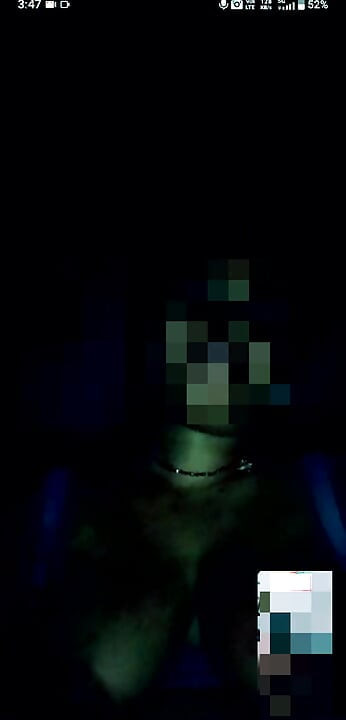 I saw it by video calling.