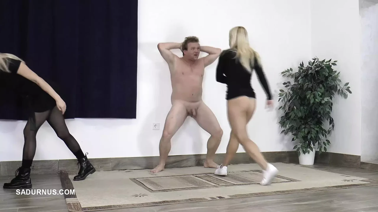 Mistresses Nikki and Amy Punish the Slave