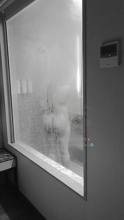 Cleaning up after threesome with with client
