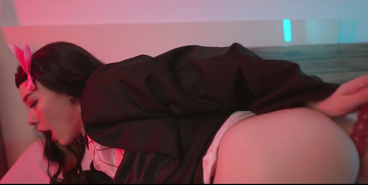 Watch Nezuko Train Her Very Wet Holes for You