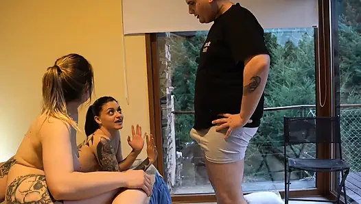 Two Whores Out of Control: My Brunette Friend and I Destroy a Posh Guy in a Wild Threesome