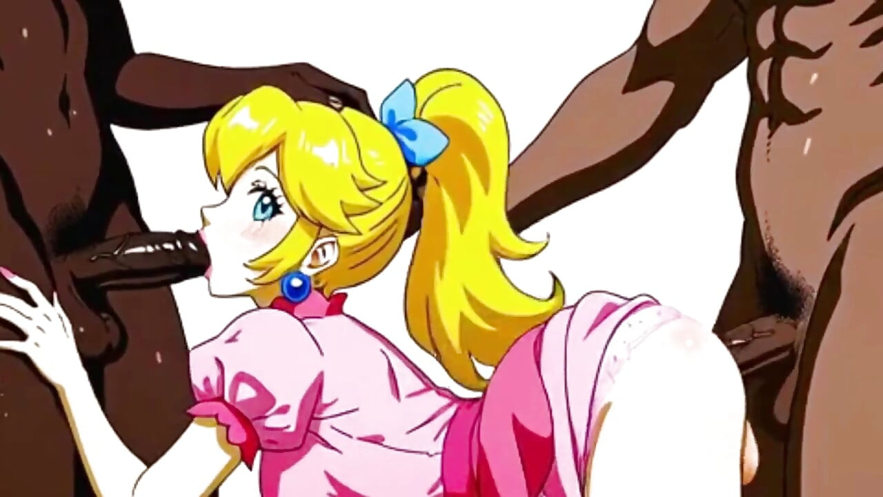 Trans Princess Had Her Blonde Ass Fucked by a Giant Black Cock. Animation Hentai Trans