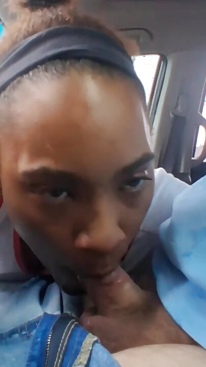 Petite Ebony Gagging on Bwc