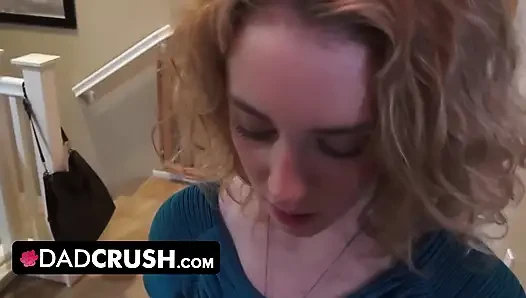 Naughty Blonde Teen Sucks on Stepdads Cock and Let Him Cum in Her Mouth