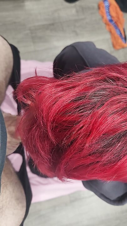 Red Haired Slut Sucks Dick