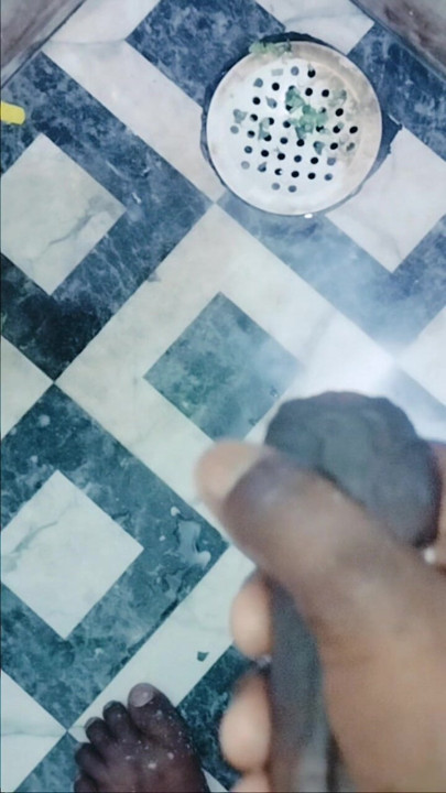 Desi land handjob bathroom