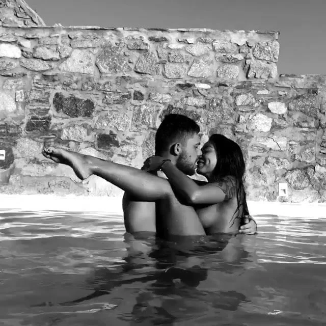 cute asian girl russian man sexy hot lovers vacation kiss