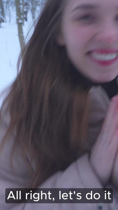 During a Lovely Walk in the Winter Forest, My Pussy Was Filled to the Limit 4K HD Tim Team