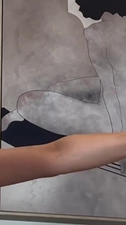 Hot sexy big tits blonde beauty in see through lingerie gives a big cock guy a bored ignored handjob | Clip 1
