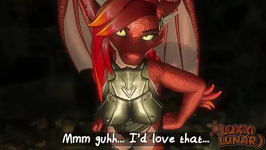 POV Horny dominant femdom futa dragon makes you serve her...
