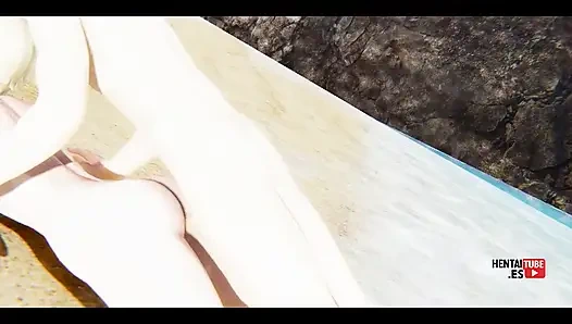 Genshin Impact Hentai - Lumine Is Fucked in the Beach - Asian Japanese Anime Manga Porn