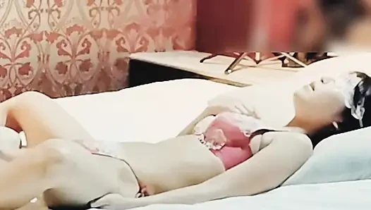 Busty in red underwear cums with vibrator and fingering. Home made amateur Personal photography kawasaki JK