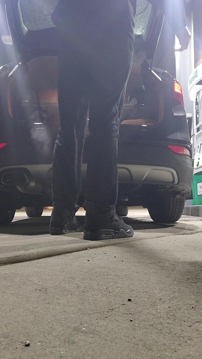 Sissy flashing truck driver