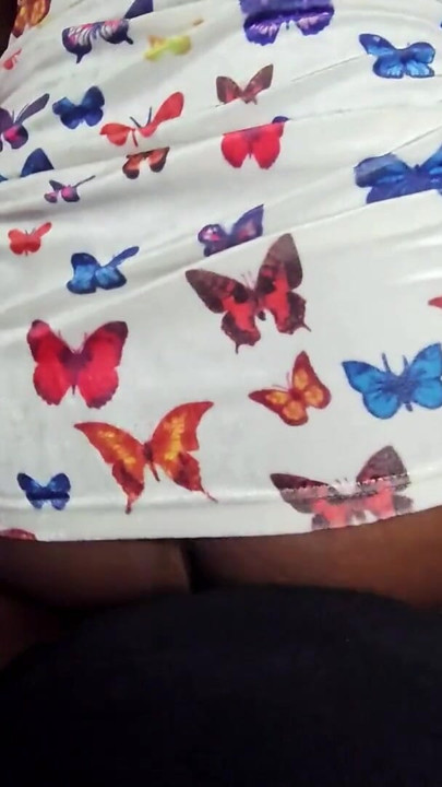 Thick Slut in short dress backshot and cumshot on her fat ass - povpornbox | Clip 1