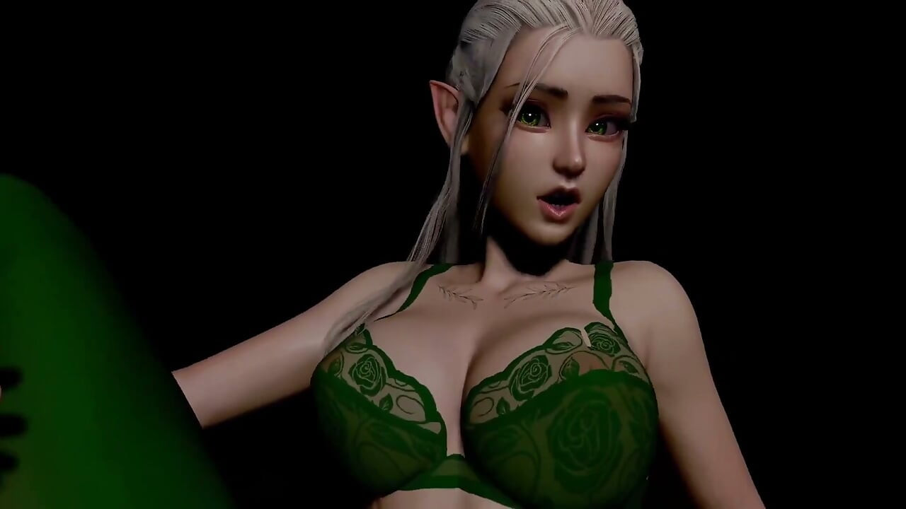 Une superbe elfe de la forêt aux yeux pervers fait l'amour en POV : porno 3D
