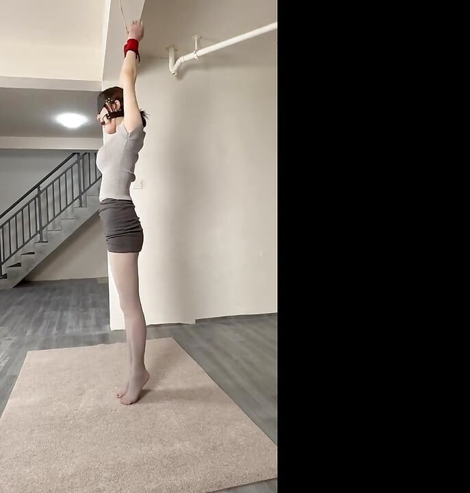 Ol Thick Gray Foot Pad Hanging + Electric Shock + Whipping