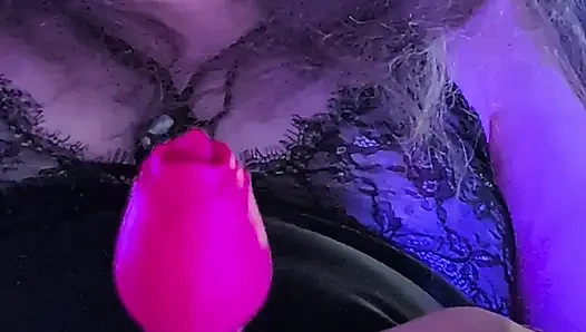 Elara lagi aseng mainin vibratornya sampai kakinya dicrot sperma!