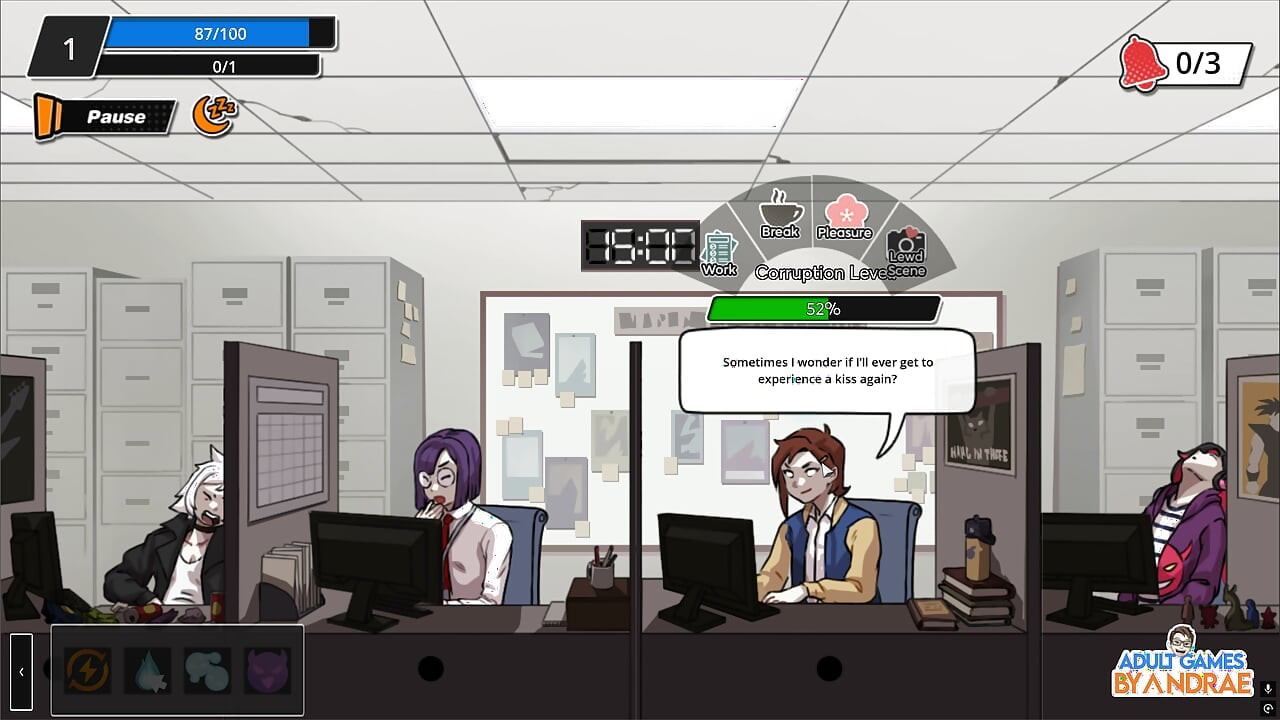 Femboy Ghost Gameplay Part 1 – Discreet Masturbation at Work
