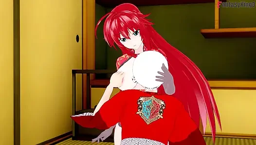 Rias Gremory kimono sex at the festival - DXD NTR Madness Series