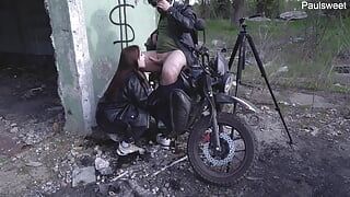 Hot MILF loves motorcycles and big dicks