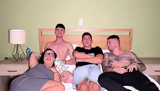 We Do a Gangbang with Double Penetration to My Friend Soca Numa in Front of My Girlfriend Because She Is Toxic
