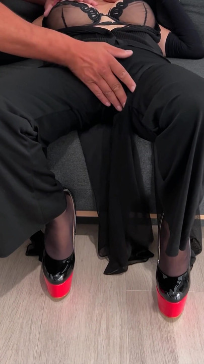 My Whore's Mouth Offered to 2 Subscribers to Serve as Cumslut to Cover with Cum in an Airbnb