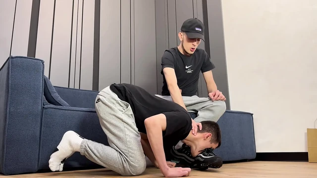 Bottom guy submissive socks