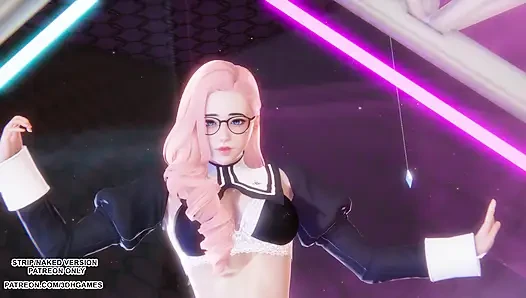 MMD Love It - Seraphine Sexy Kpop Dance League of Legends Hentai Uncensored 4K 60FPS
