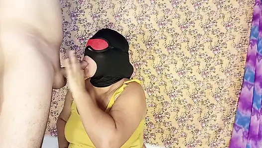 Beautiful woman likes to drink cock milk daily