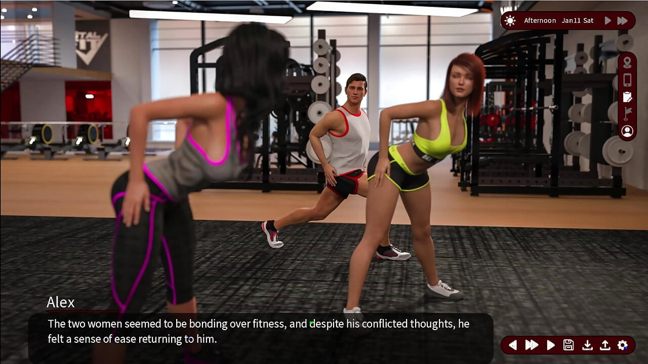 Whispers of Desire 7 Sarah and Alex Went to the Gym with Jessica