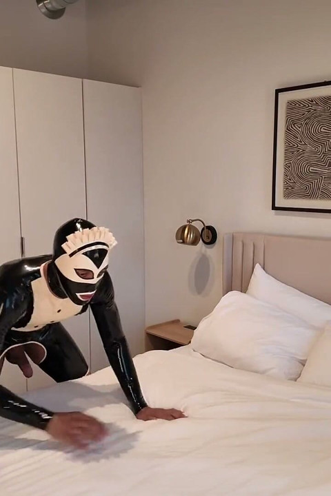 Latex Maids Caught Fucking in Domina's' Bed