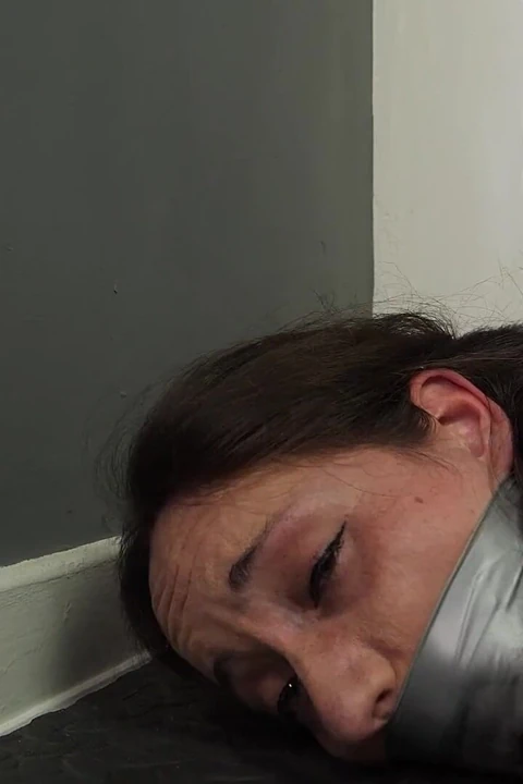 Cheating Schoolgirl Stripped and Hogtied Mila Is Spread Open on the Floor (1080p)