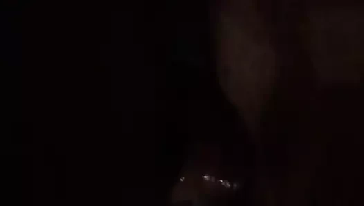 Late night getting fucked in a sling
