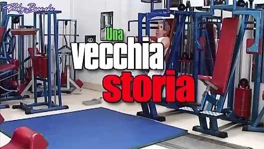 Old Lady in Gym Gets Her Ass Pounded by Cleaning Boy