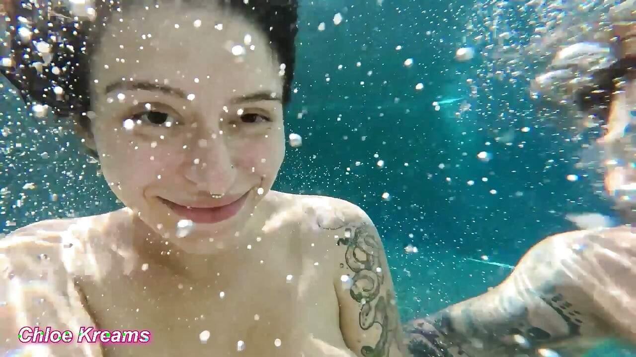 Underwater Suck and Fuck! Getting Used in the Pool by Big Cock - Chloe Kreams, Steve Rickz