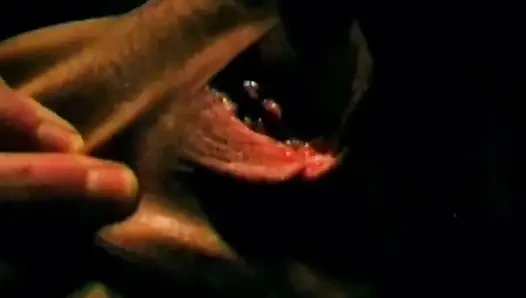 Brunette Fingers Herself Deep in Dark Car