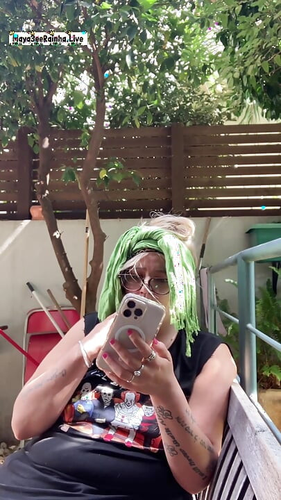 Morning Outdoor Smoking Ritual - BBW Brazilian MILF Goddess