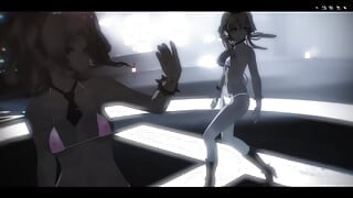 Pohled na Tiger Murasame x Kashima x Prinz mmd r18 chtějí tvrdě hrát