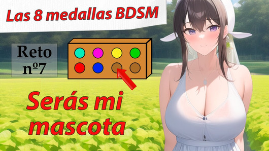 Spanish JOI hentai. Septima medalla BDSM. Es hora de ordenarte.