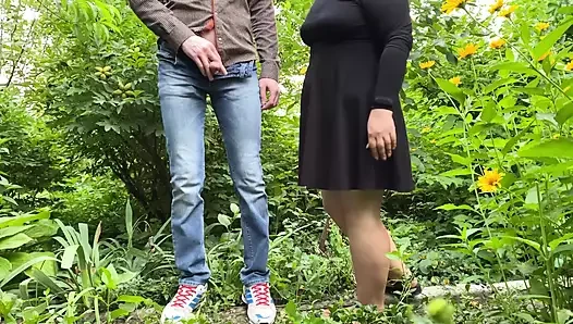 Watch your mother-in-law's big belly and you're guaranteed to cum