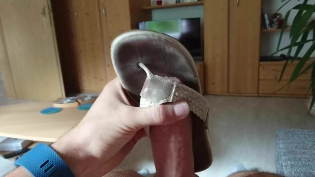 Fuck borrowed well worn sandals