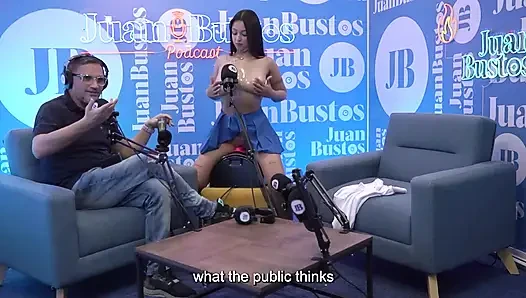 Oiled Latina with Beautiful Tits Kataleya Ross Hops up the Vibrator Machine Until She Cums! Juan Bustos Podcast