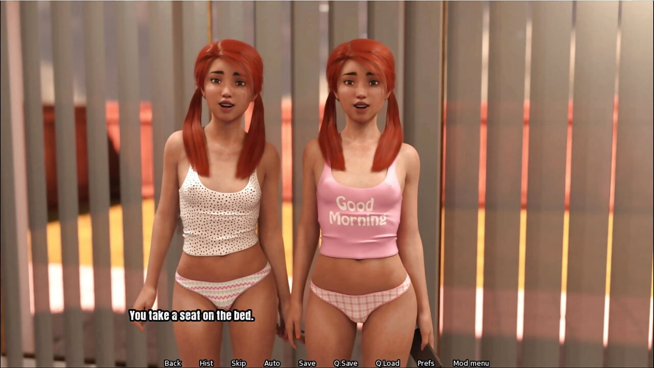 Grandma's house: I gave the 18 years twinnies a cum facial
