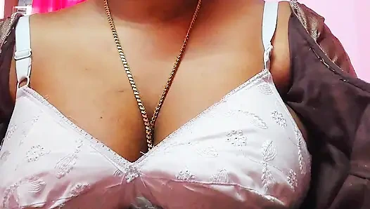 My best friend's mom uses her big boobs