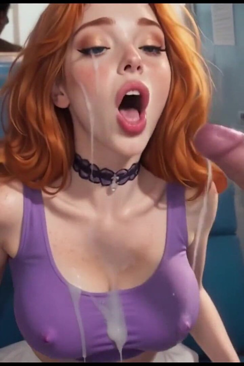 Roxy the Redhead Sex on the Train Ai