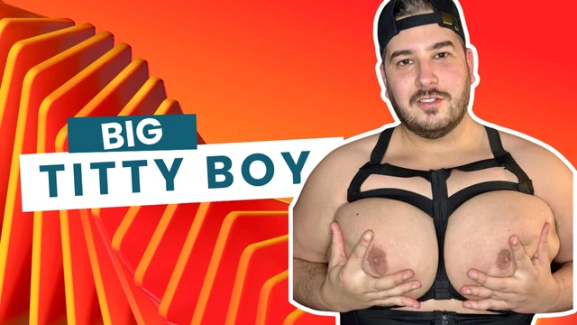 cutechubby_90 - pleasuring my big smooth man boobs