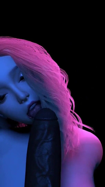 Emotional moment from "Asian girl with big tits dances striptease l 3d Hentai Animation"