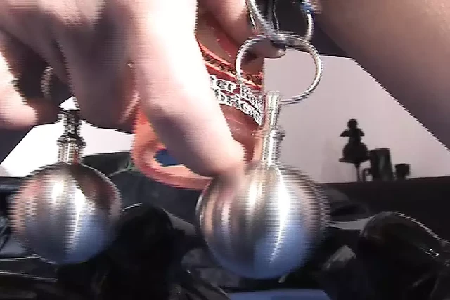 Wild German chick punishing her amazing body with her toys