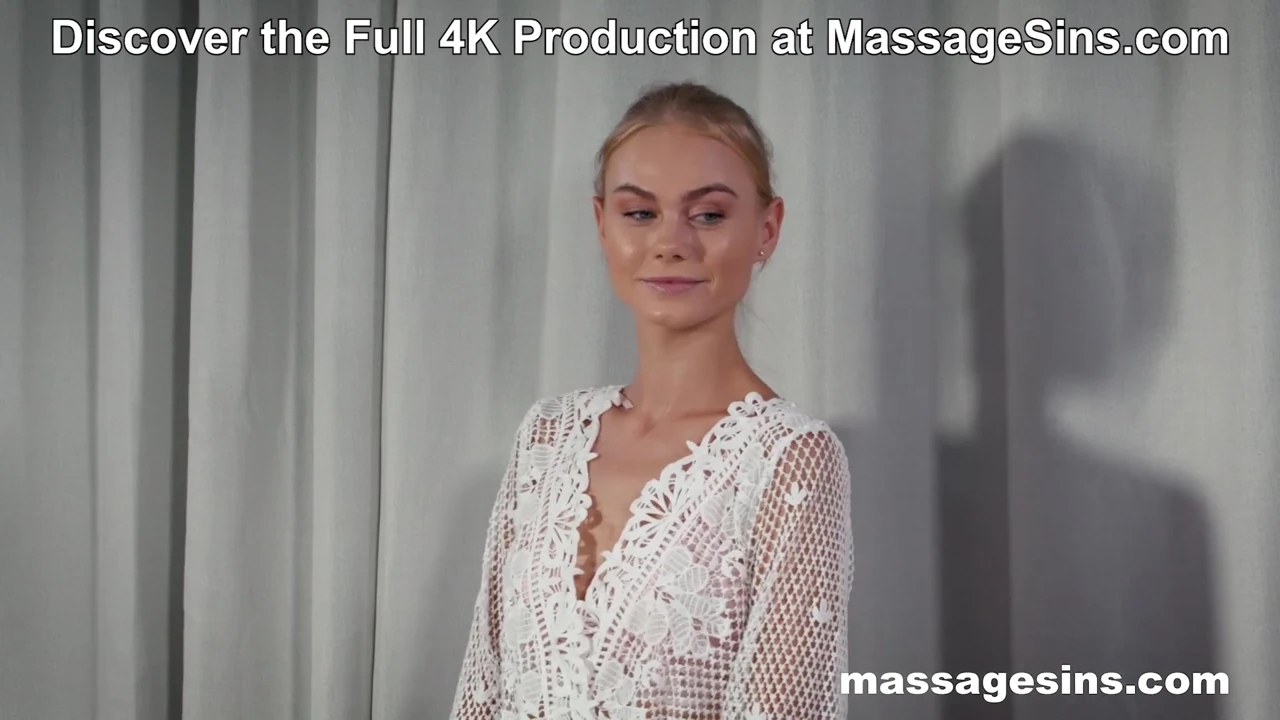 Oiled Blonde with Tattoos Enjoys Sensual Massage and Soft Oral at MassageSins