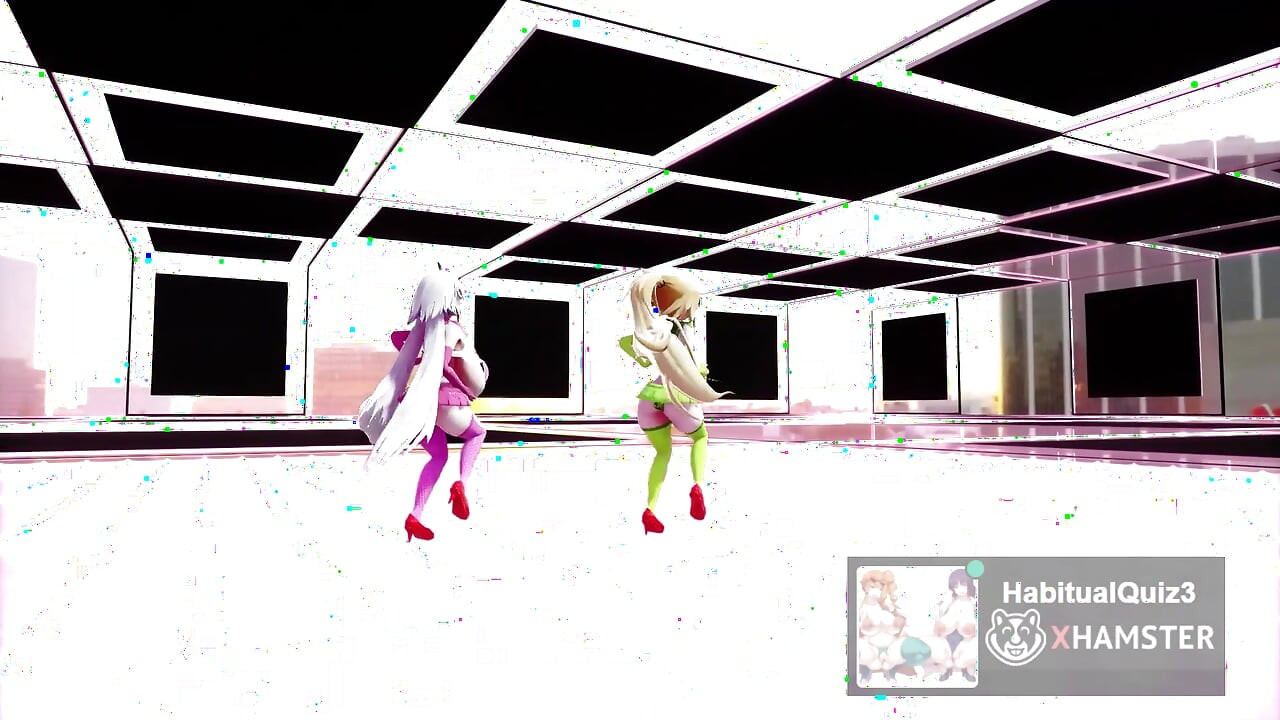 mmd r18 FGO MMD Two Jeannes portray a paranoid girl with a cell phone 3d hentai ahegao milf